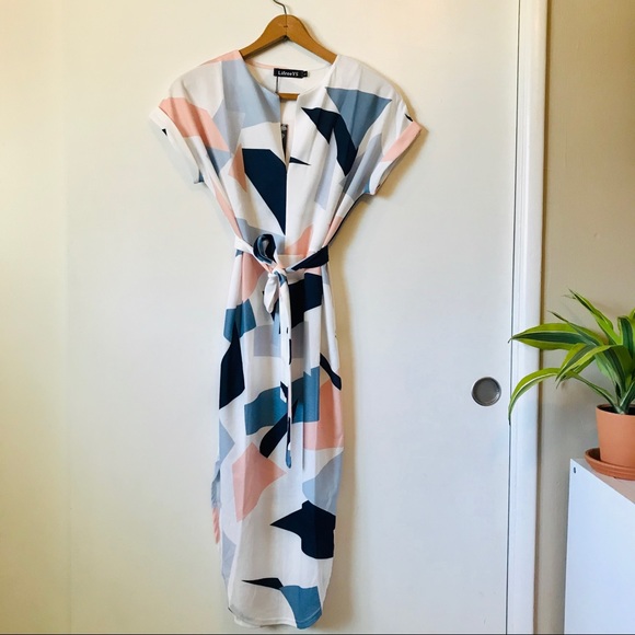 Midi Multicolor Pattern Dress - Picture 1 of 1